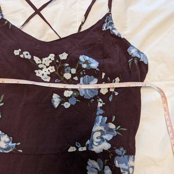 GARAGE Crossback Floral Mini Dress | Size Medium - Picture 6 of 9
